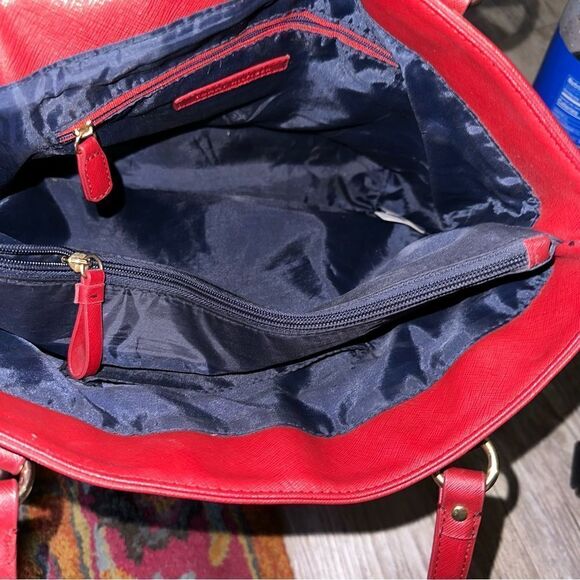 🎒TOMMY HILFIGER RED Tote bag EUC - Picture 11 of 13